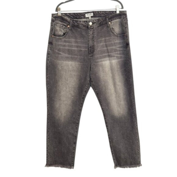 Juicy Couture Gray Straight Leg Jeans Size 18W NWT