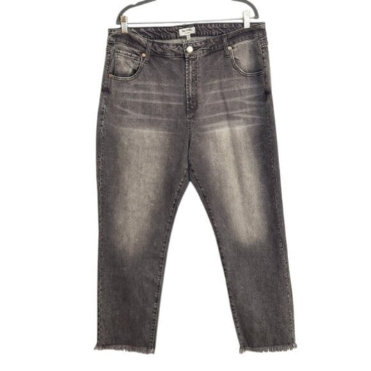 Juicy Couture Gray Straight Leg Jeans Size 18W NWT