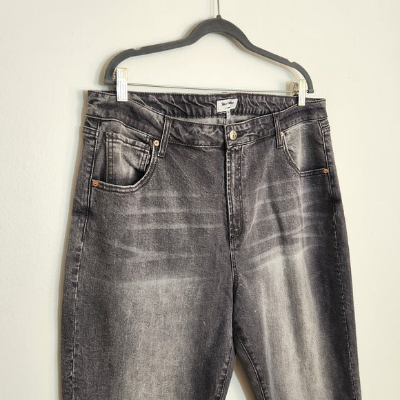 Juicy Couture Gray Straight Leg Jeans Size 18W NWT