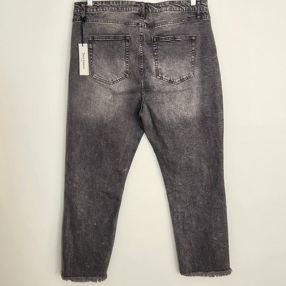 Juicy Couture Gray Straight Leg Jeans Size 18W NWT