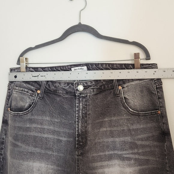 Juicy Couture Gray Straight Leg Jeans Size 18W NWT