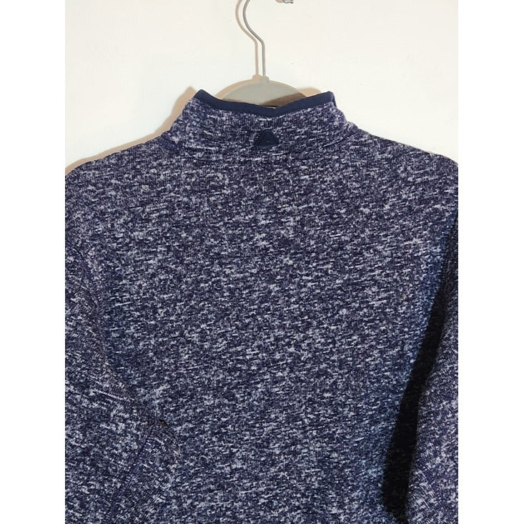 Antigua Memphis Grizzlies Heathered Navy Quarter Zip Pullover Size Large