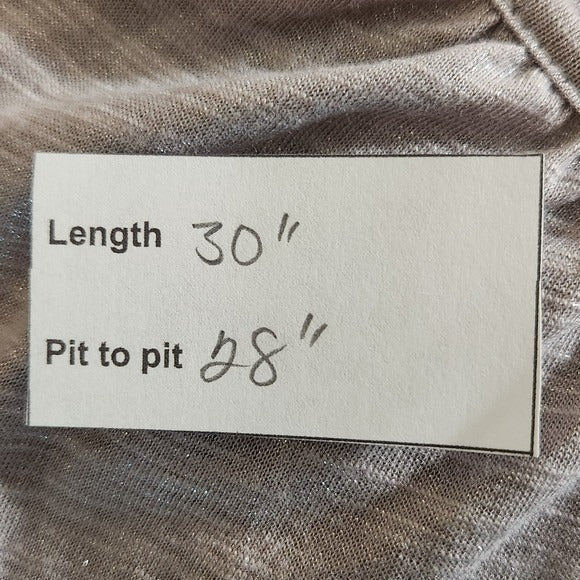 Lane Bryant Metallic Taupe Long Sleeve Top NWT Size 22/24 Taupe Blouse