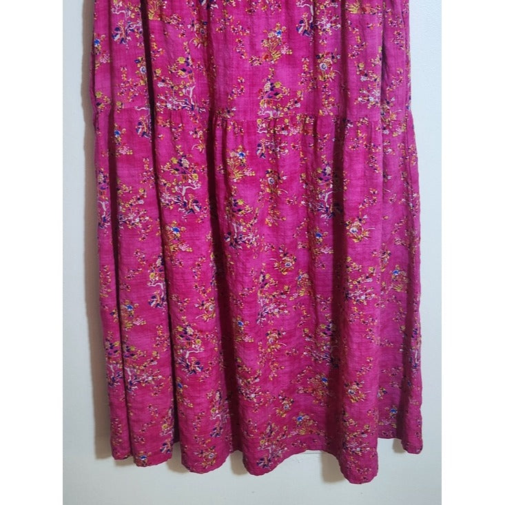 Magenta Pink Tiered Maxi Dress Size 2X