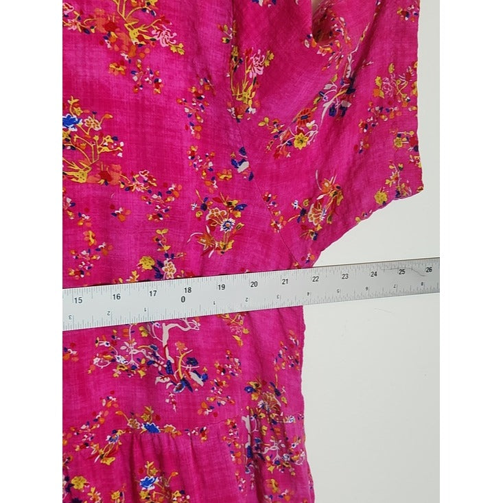 Magenta Pink Tiered Maxi Dress Size 2X