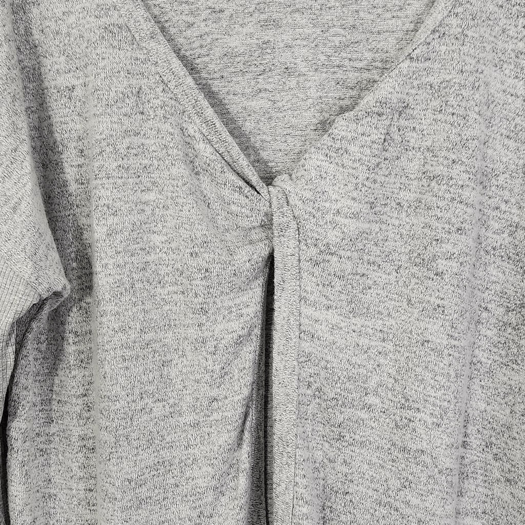 Gray Sweatshirt Pullover Gray Top with Open Back Size Large Gray Pullover