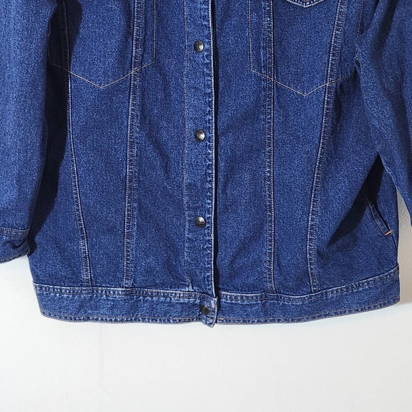 Dreams Vintage 90s Embellished Denim Jacket Size Large