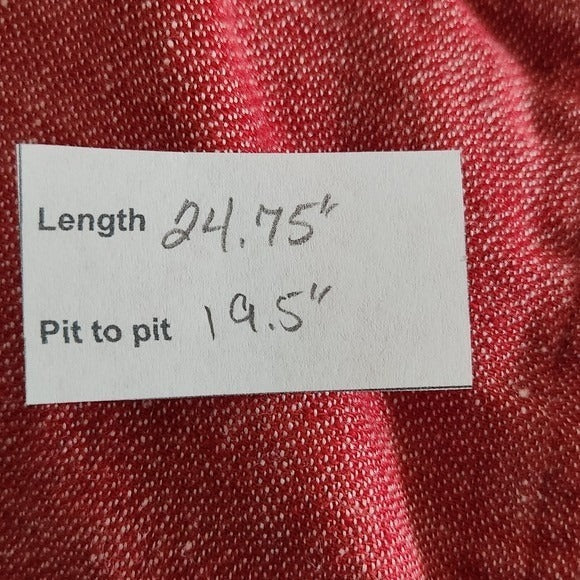 Flax Red Sleeveless Linen Top Size Small Red Linen Blouse