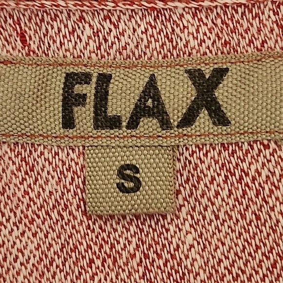 Flax Red Sleeveless Linen Top Size Small Red Linen Blouse