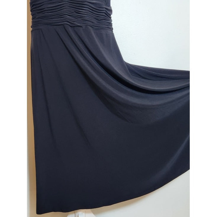 Evan Picone Black Sleeveless Midi Cocktail Dress Size 16W