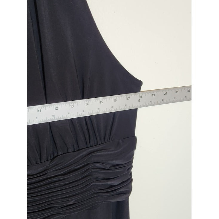 Evan Picone Black Sleeveless Midi Cocktail Dress Size 16W