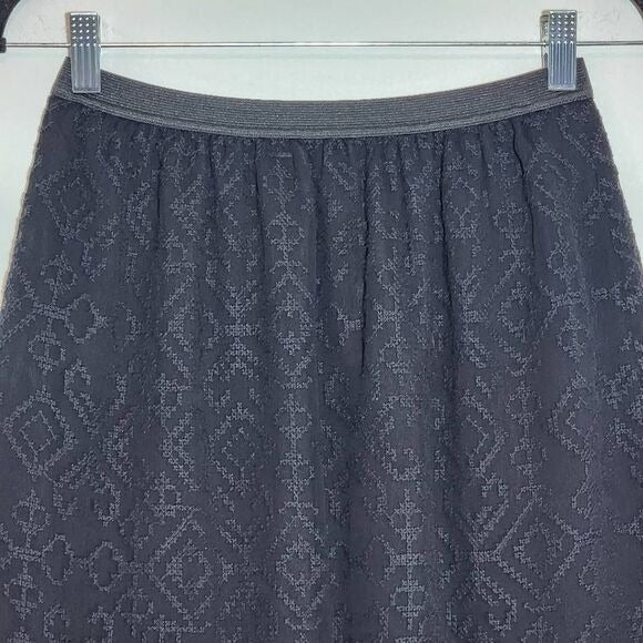 Madewell Black Lace Mini Skirt NWT Size XS Madewell Black Pull-on Skirt