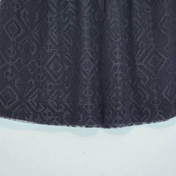 Madewell Black Lace Mini Skirt NWT Size XS Madewell Black Pull-on Skirt