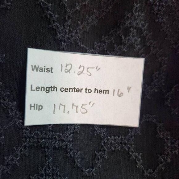 Madewell Black Lace Mini Skirt NWT Size XS Madewell Black Pull-on Skirt