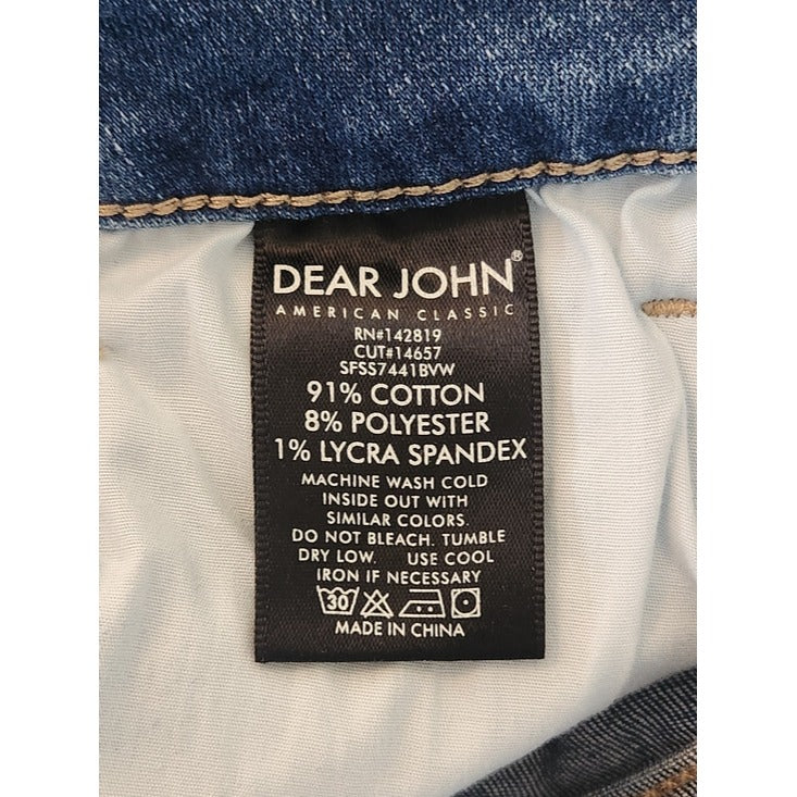 Dear John Medium Wash Denim Jean Shorts Size 29