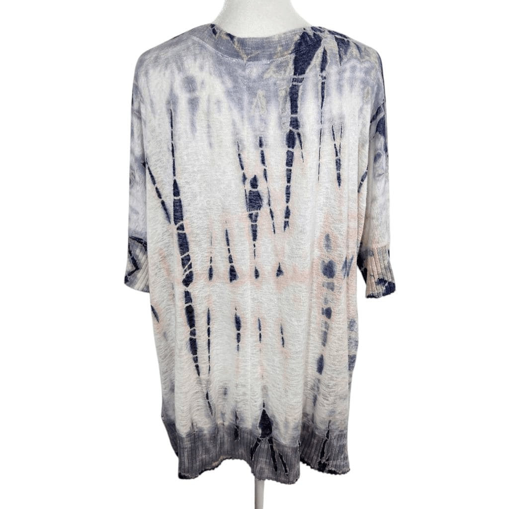 Maronie Dyed and Distressed Oversized Top Size Medium