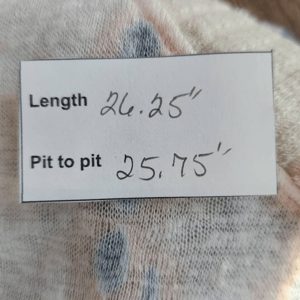 Maronie Dyed and Distressed Oversized Top Size Medium