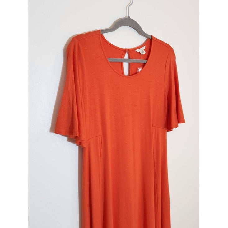 Cato Casual Orange A-line Dress Size Small NWT
