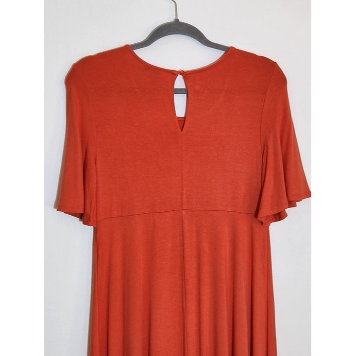 Cato Casual Orange A-line Dress Size Small NWT