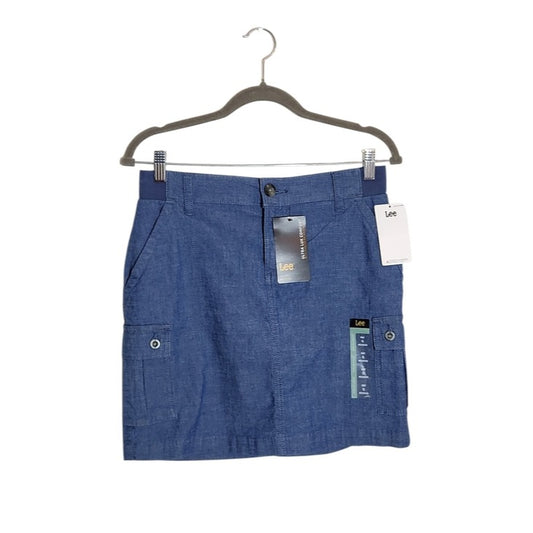 Lee Chambray Blue Cargo Skort Size 6 NWT