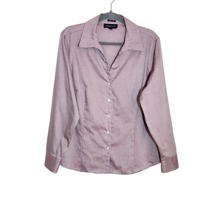Jones New York Light Purple Button Up Shirt Size 1X