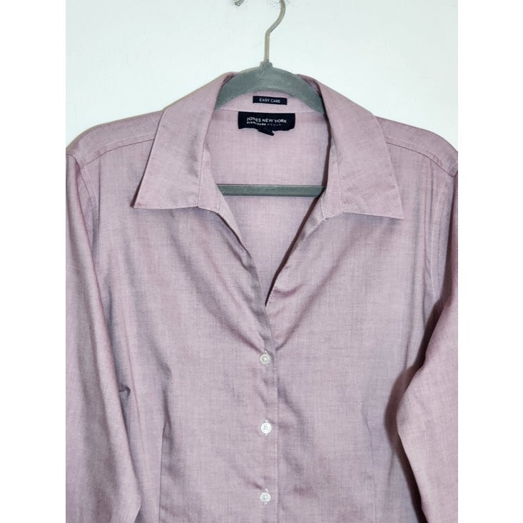 Jones New York Light Purple Button Up Shirt Size 1X