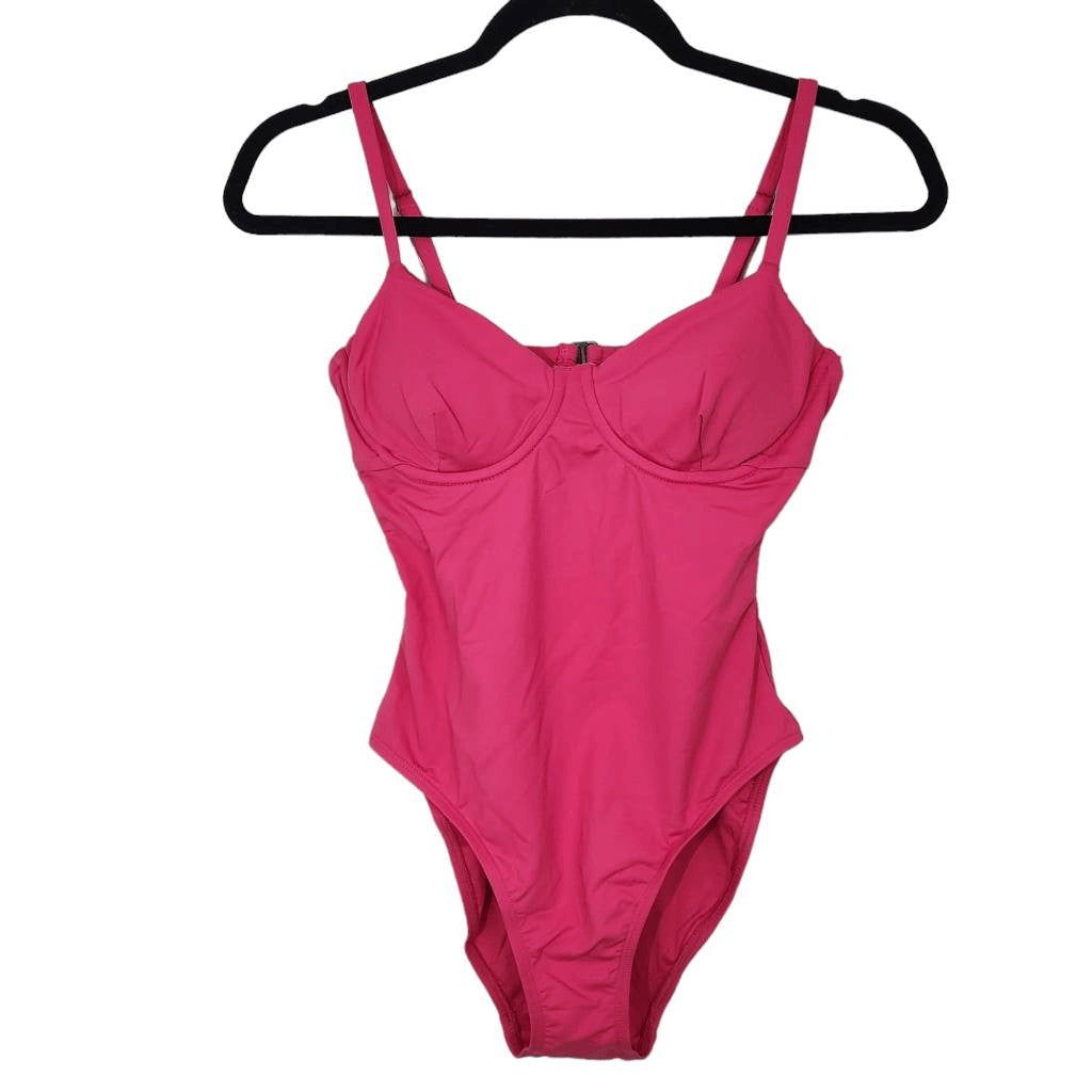 Andie Hot Pink One-Piece Swimsuit NWT Small Barbie Pink One Piece Swim
