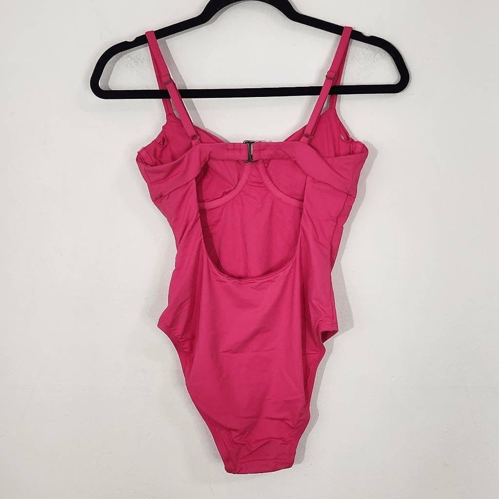 Andie Hot Pink One-Piece Swimsuit NWT Small Barbie Pink One Piece Swim