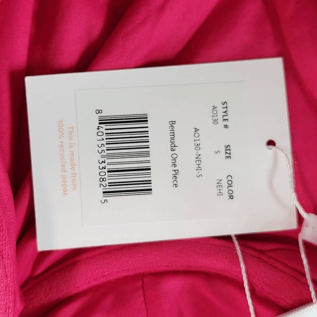 Andie Hot Pink One-Piece Swimsuit NWT Small Barbie Pink One Piece Swim