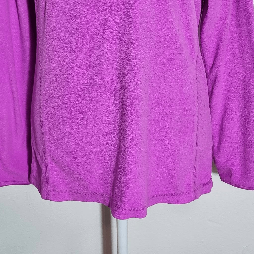 Columbia Fuchsia Fleece Quarter-Zip Pullover Size Medium
