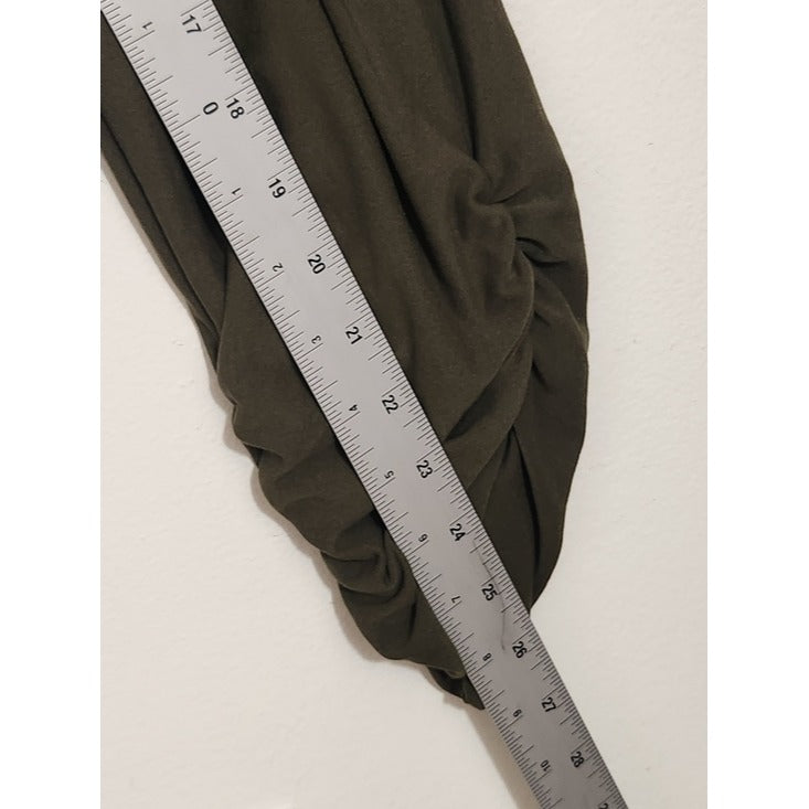 Derek Heart Draped Olive Green Strapless Jumpsuit Size Small NWT