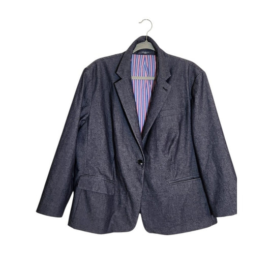 Liz Claiborne Denim Blue Blazer Size 20W