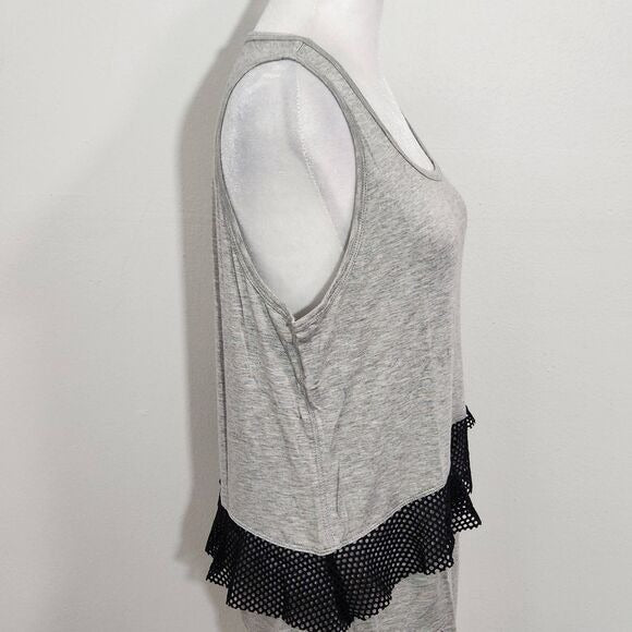 Bebe Sport Gray Tank Top Size Medium Bebe Gray Athleisure Tee New