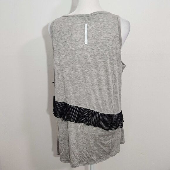 Bebe Sport Gray Tank Top Size Medium Bebe Gray Athleisure Tee New