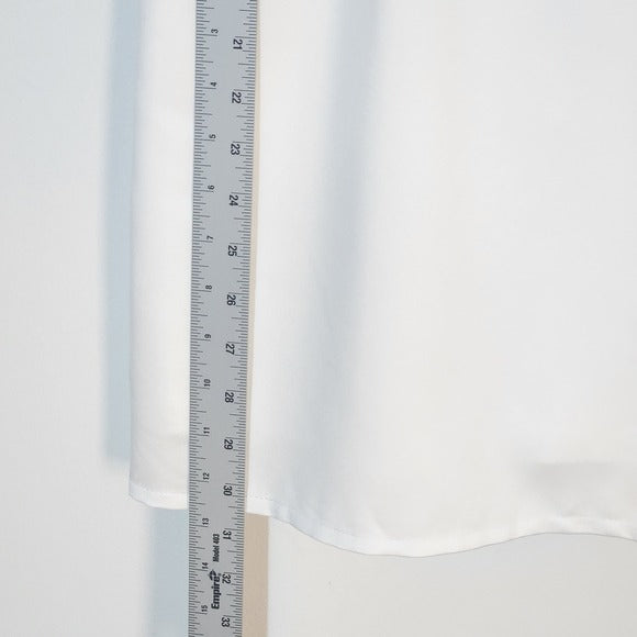 Lulus White Satin Mini Dress Size Medium Bridal Puffy Sleeve Cocktail Dress