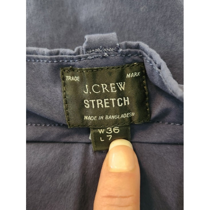 J. Crew Navy Blue Performance Stretch Shorts Size 36