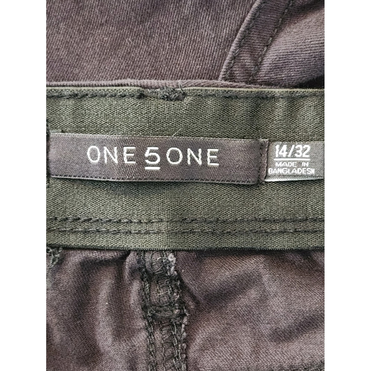One 5 One Black Goddess Fit Chino Shorts NWT Size 14