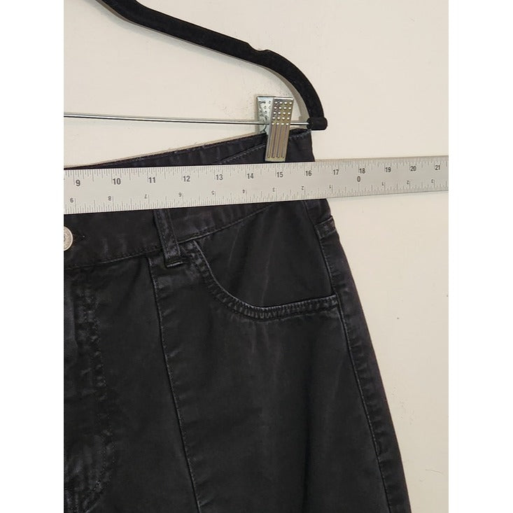 Zara Black Wide Leg Cargo Pants Size 10