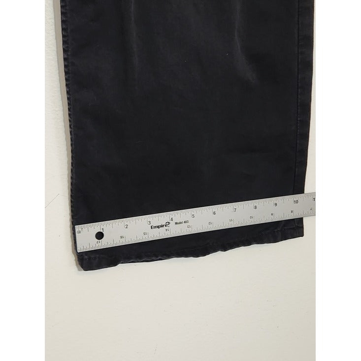 Zara Black Wide Leg Cargo Pants Size 10