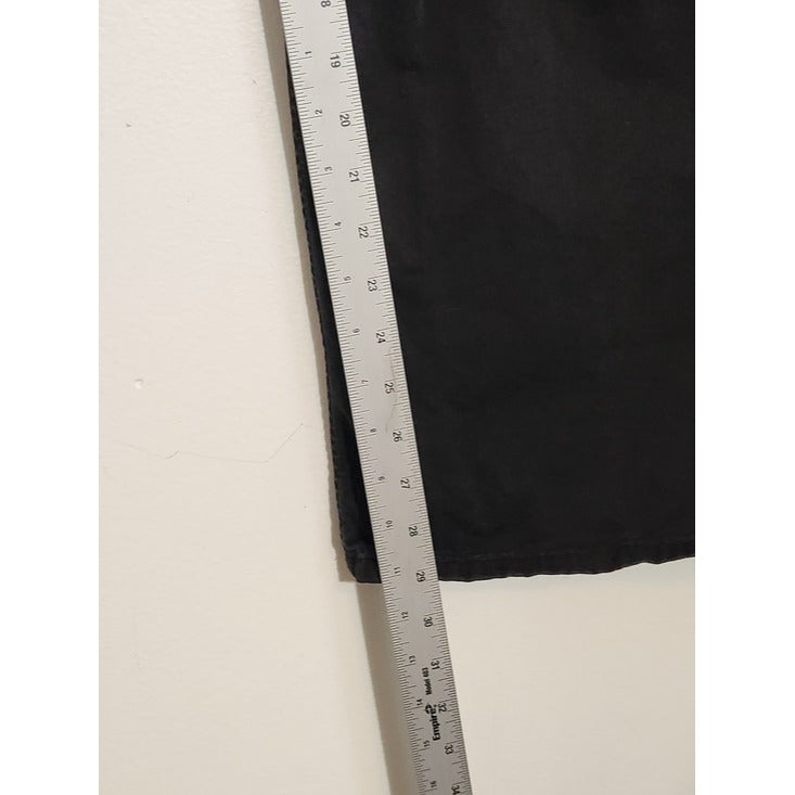 Zara Black Wide Leg Cargo Pants Size 10