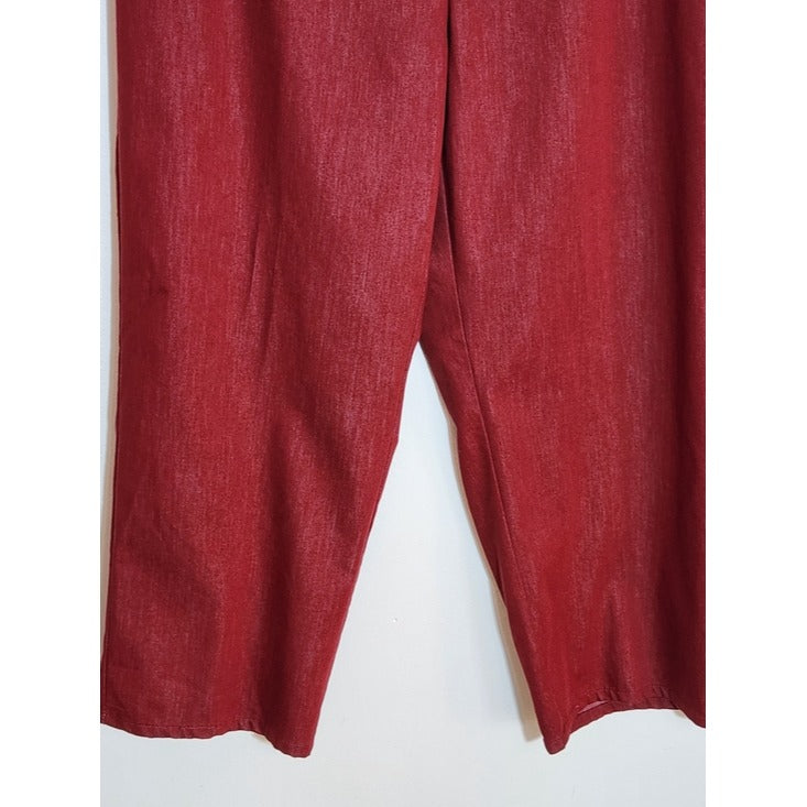 Alfred Dunner Red Pull-On Pants Size 22W