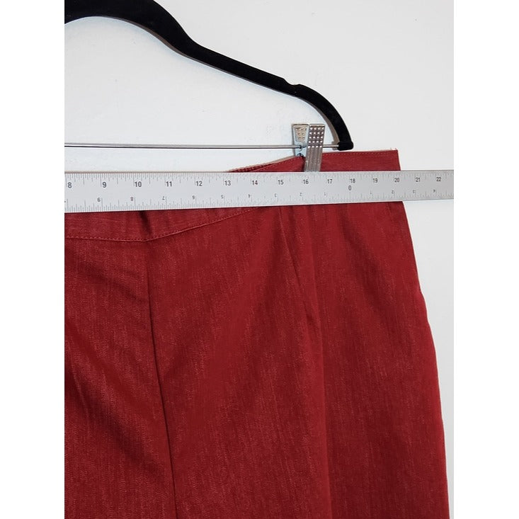 Alfred Dunner Red Pull-On Pants Size 22W