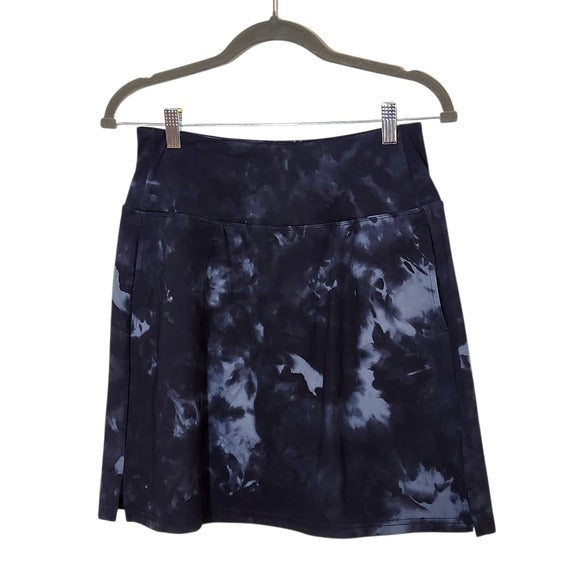 Santiny Black and Gray Print Athletic Skort Size Medium NWT