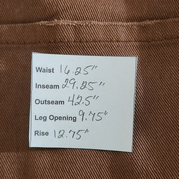 Madden NYC Wide Leg Brown Distressed Jeans NWT Size 13