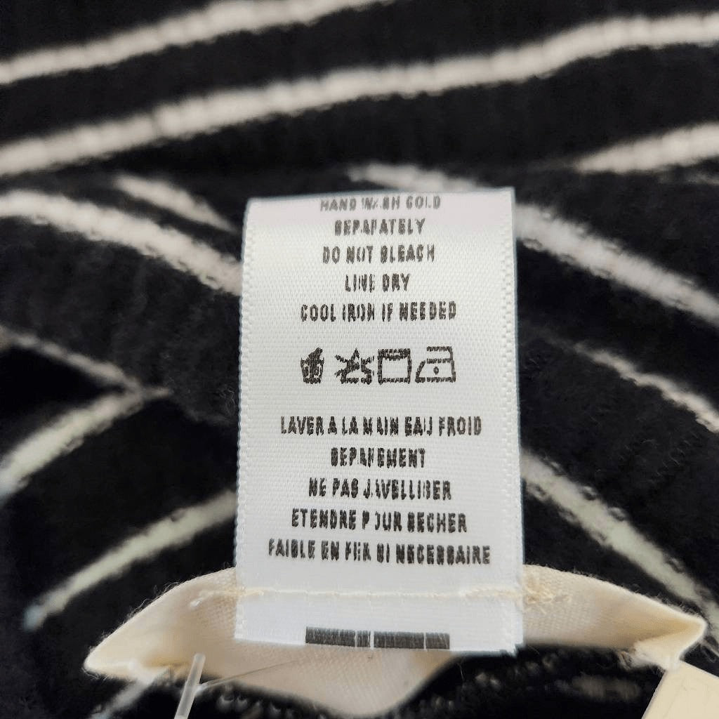 Everleigh Black Stripe Turtleneck Sweater NWT Size XS Soft Striped Sweater