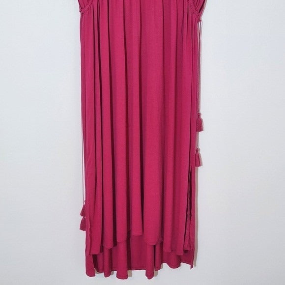 LOFT Beach Fuchsia Cover-Up Dress NWT Size Large Hot Pink Beach Dress