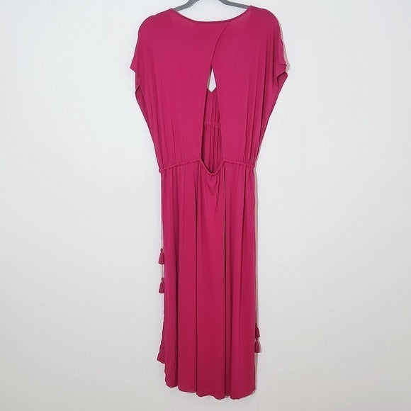 LOFT Beach Fuchsia Cover-Up Dress NWT Size Large Hot Pink Beach Dress