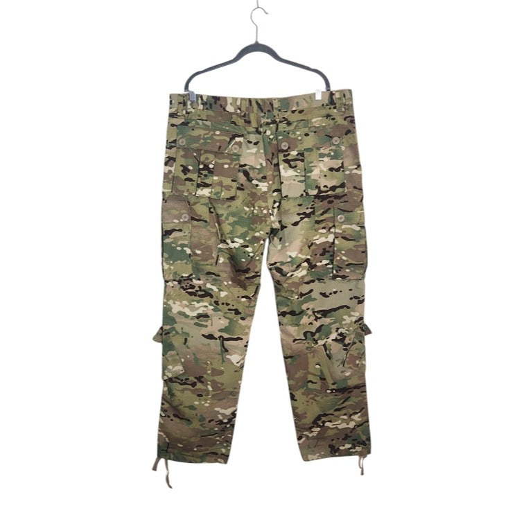 Tactical Pants Mens Green and Tan Camo Utility Cargo Pants Size 40