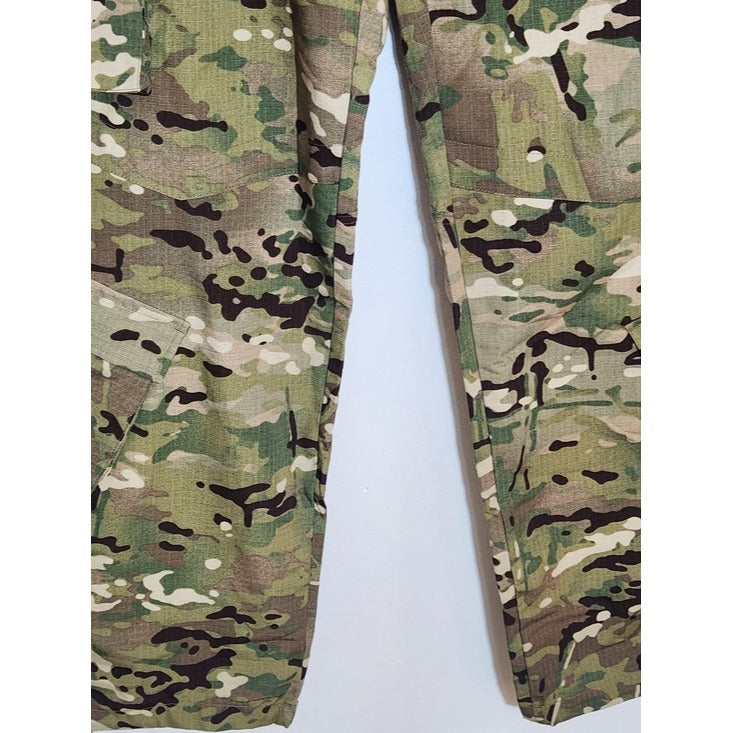 Tactical Pants Mens Green and Tan Camo Utility Cargo Pants Size 40