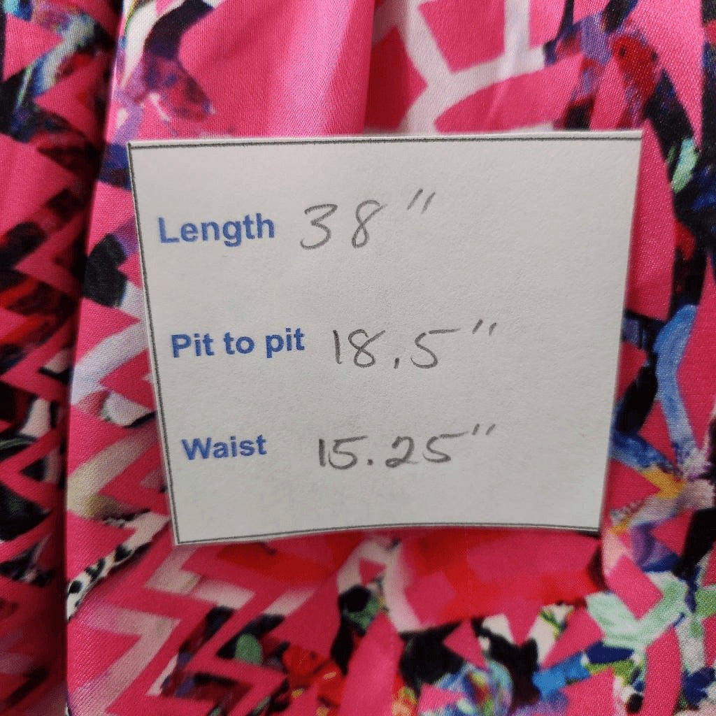 Cynthia Rowley Pink Fit and Flare High Low Dress Size 10 Wedding Guest Dress